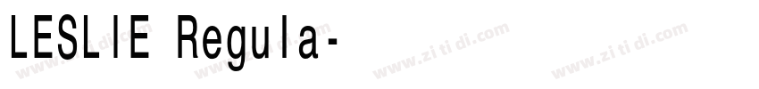 LESLIE Regula字体转换